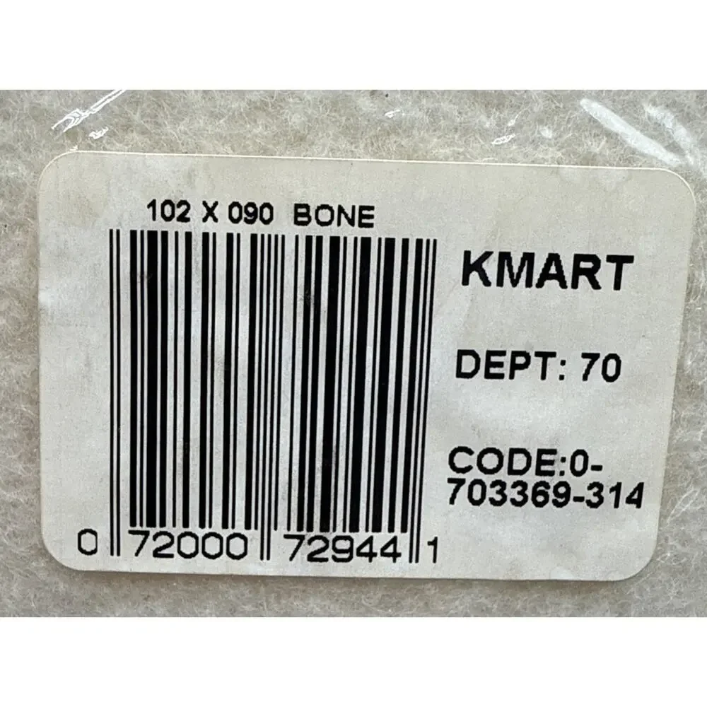 Vtg Kmart Essential Home Queen King Blanket 102